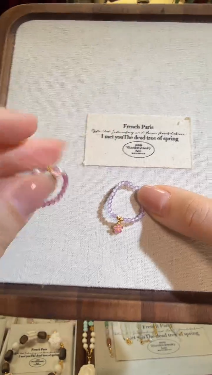 【闪购商品】水晶戒指18K金镶嵌小花