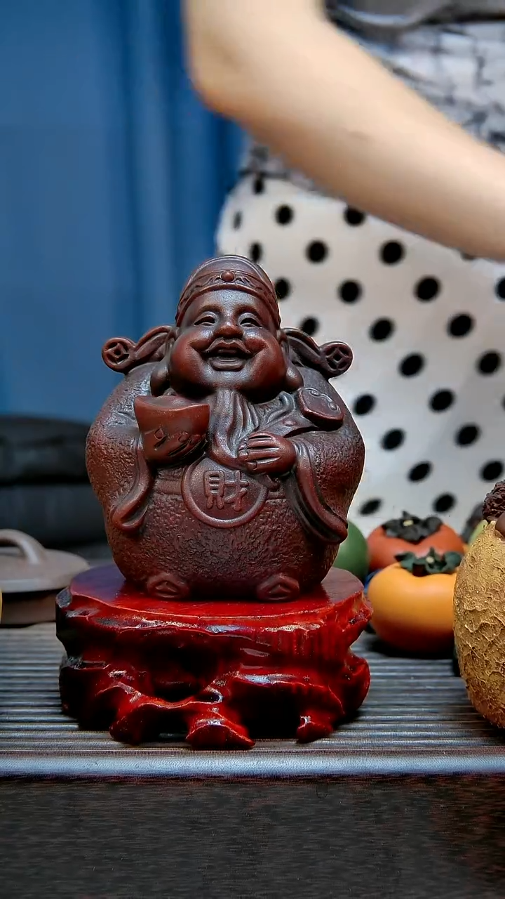 宜兴紫砂手工财神