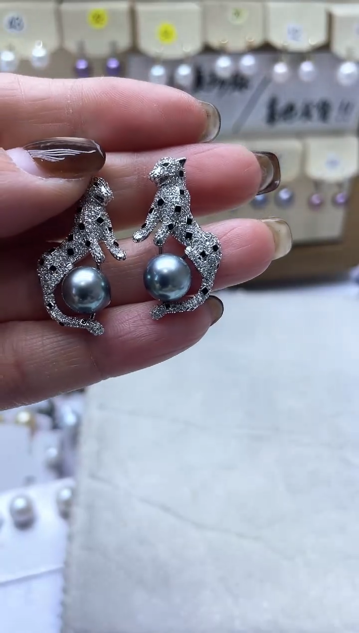 【闪购商品】海水珍珠耳饰银S925镶嵌2