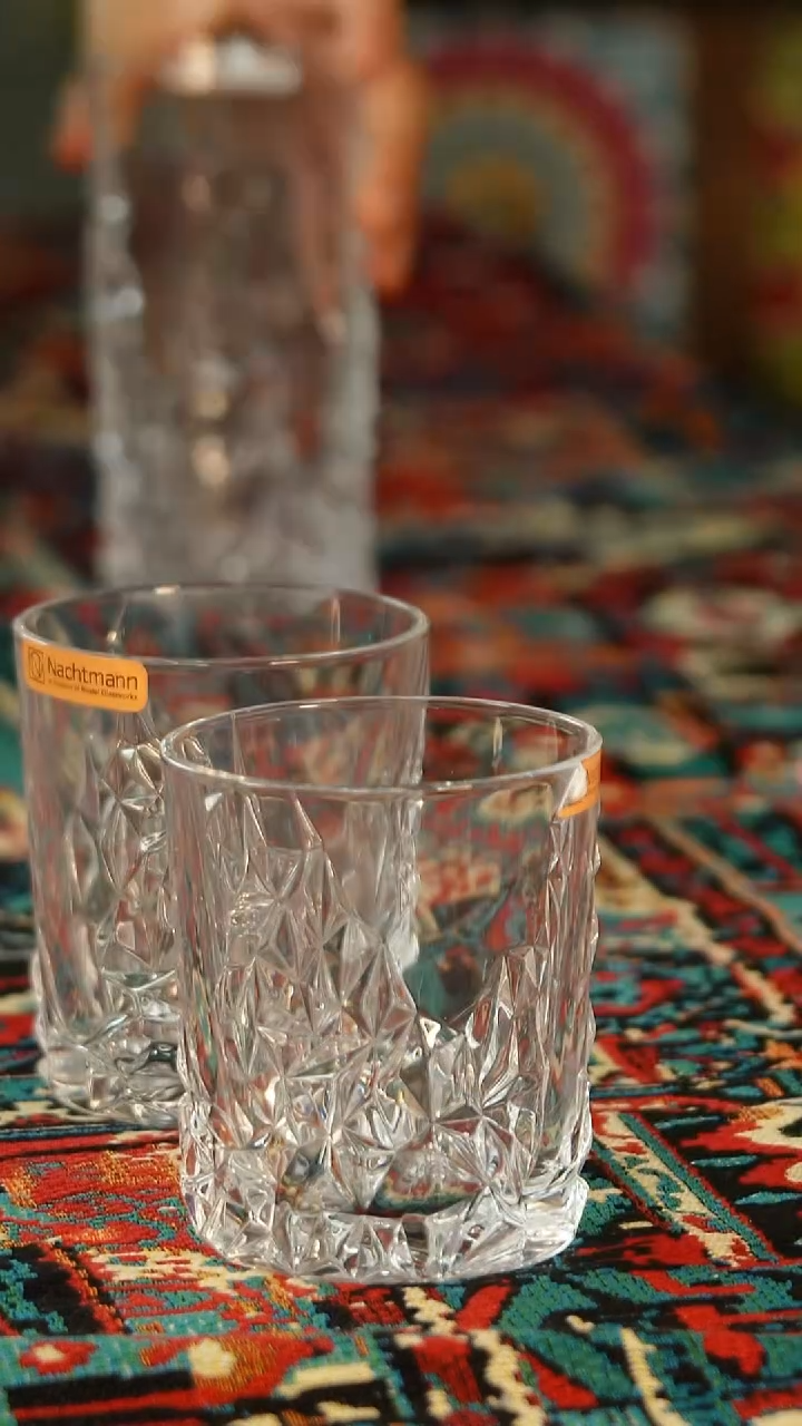 锅矮水晶杯一对矮水晶杯一对