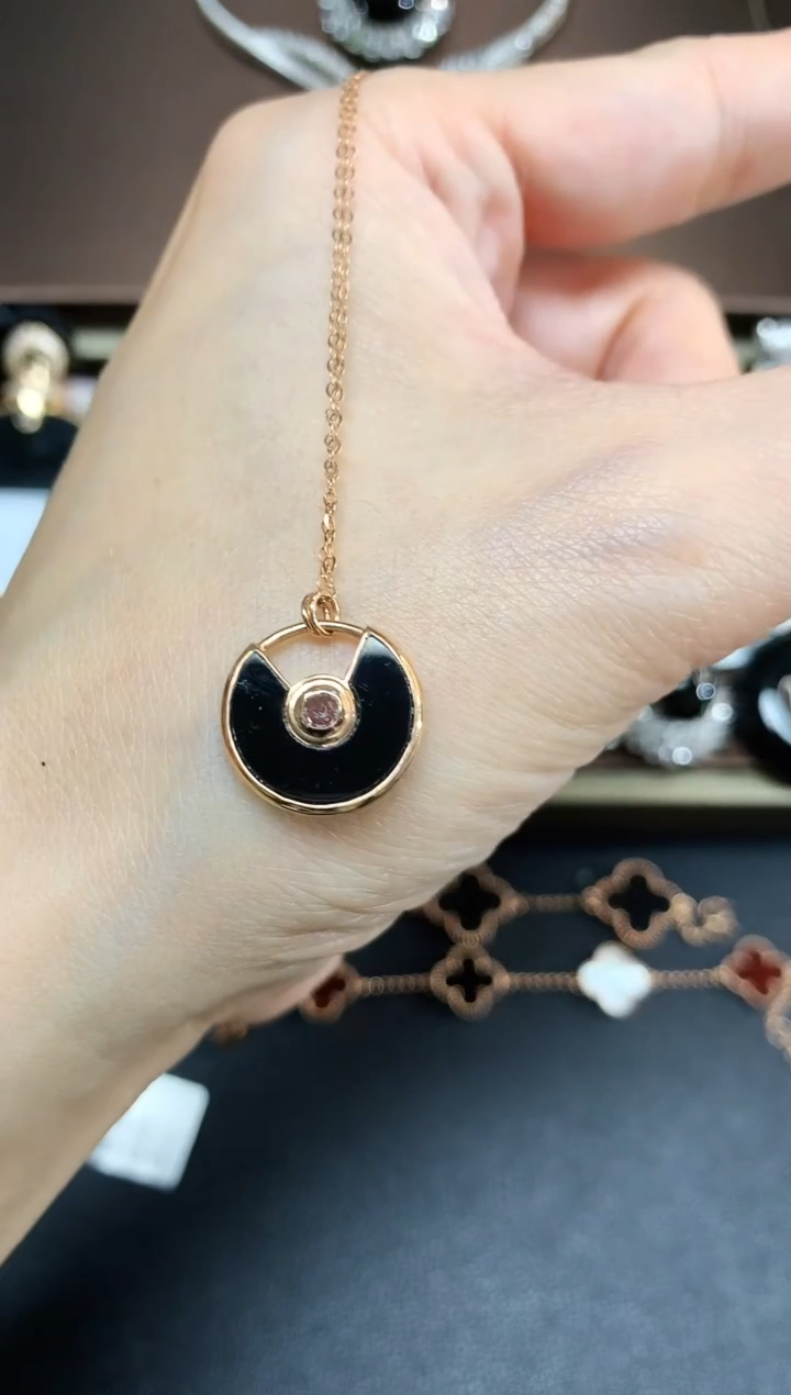 套链18K金镶嵌翡翠289|