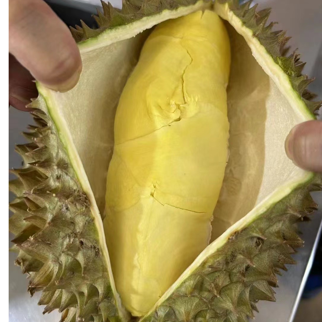 【整果】新鲜泰国树熟金枕榴莲，香甜软糯，肉厚核小，拍下默认开果，不带皮发货果肉，500g金枕泰国