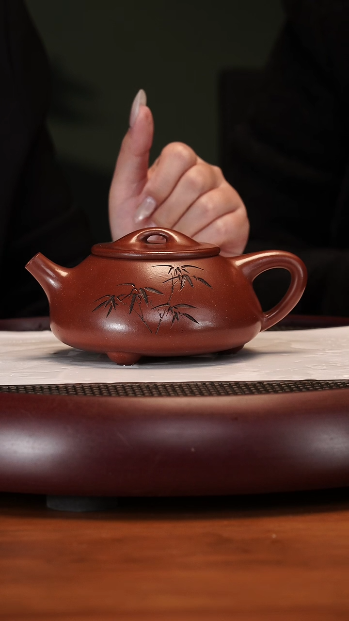 【闪购商品】紫砂茶壶2-25LCH景舟石瓢底槽清360cc