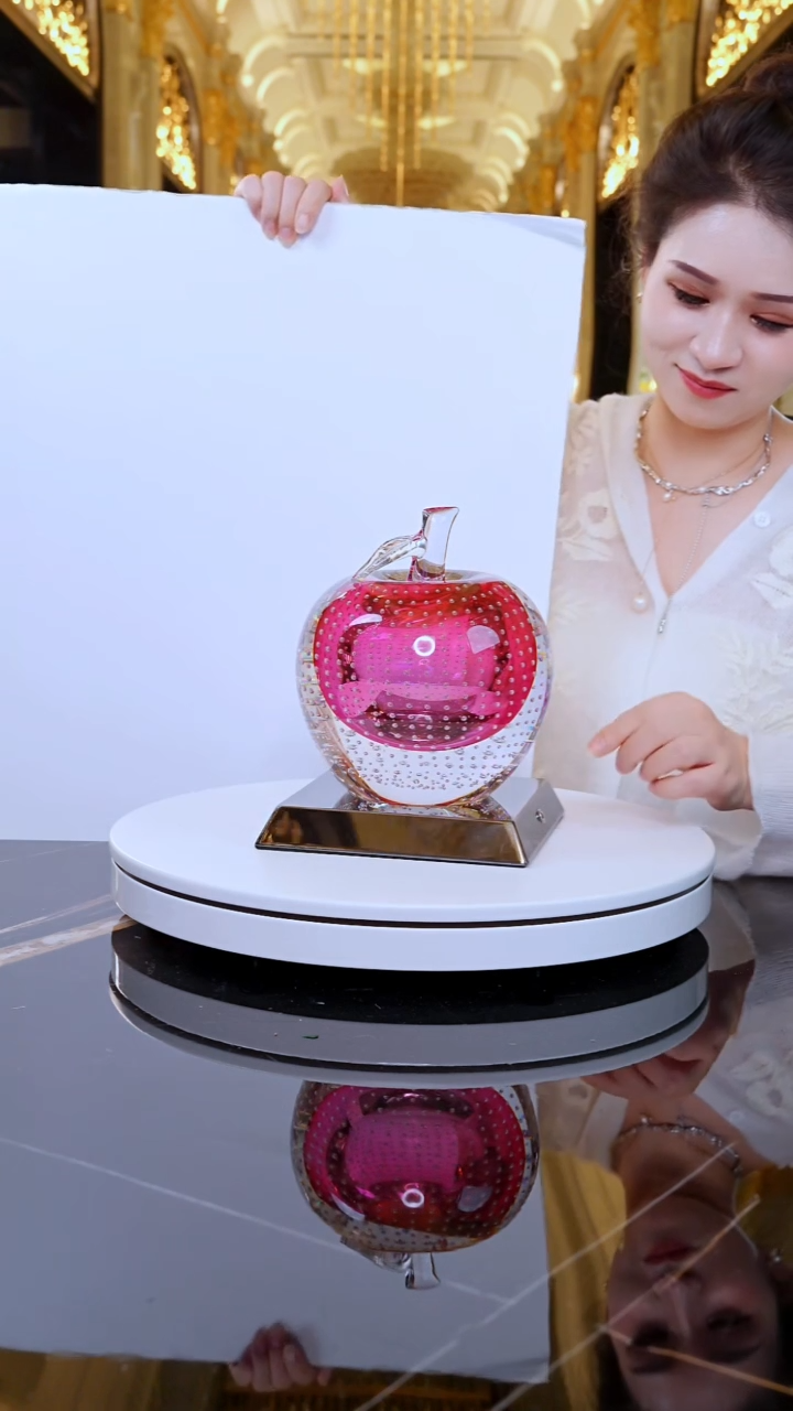 摆件 JY0029-4金红苹果摆件+AJ1619027灯底座摆件
