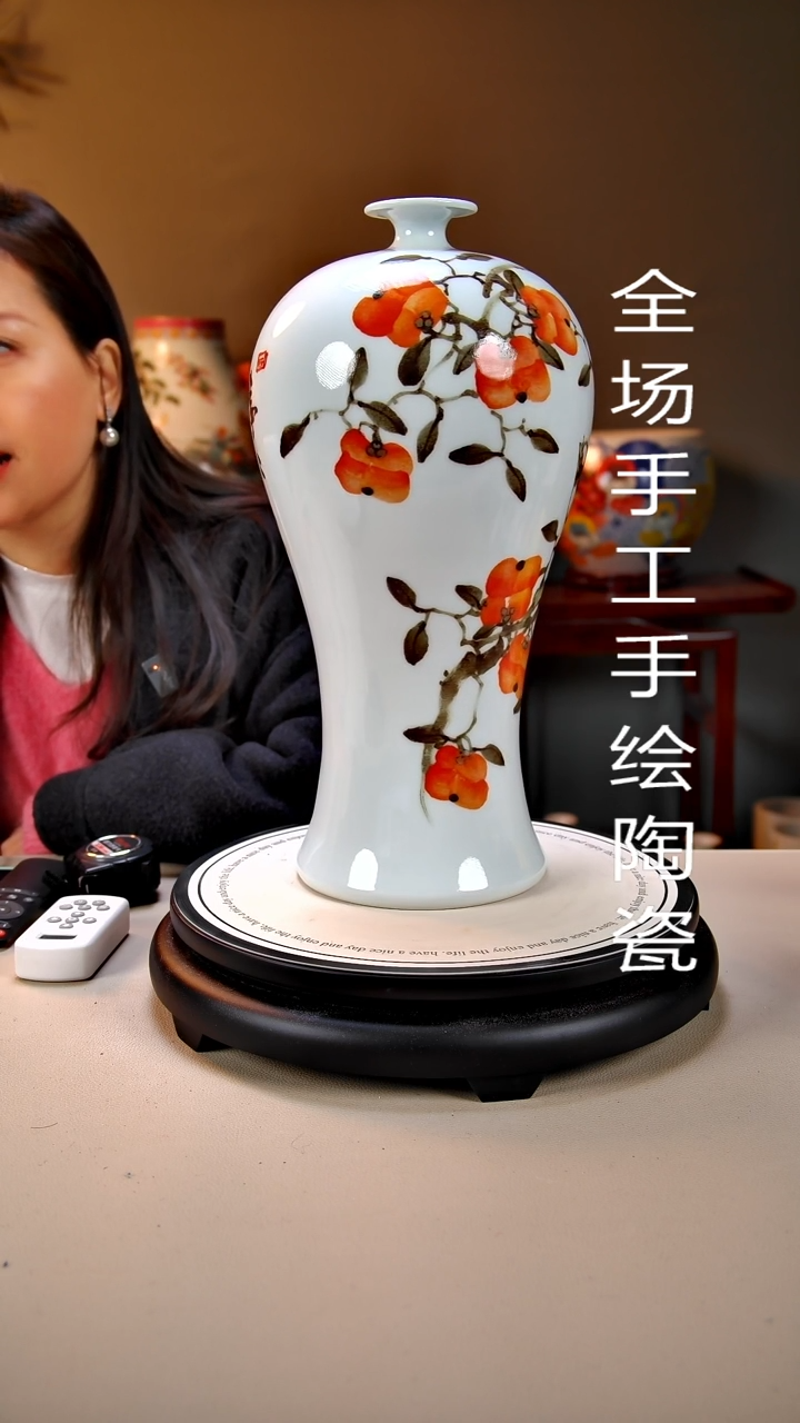 摆件陶景德镇手绘陶瓷16