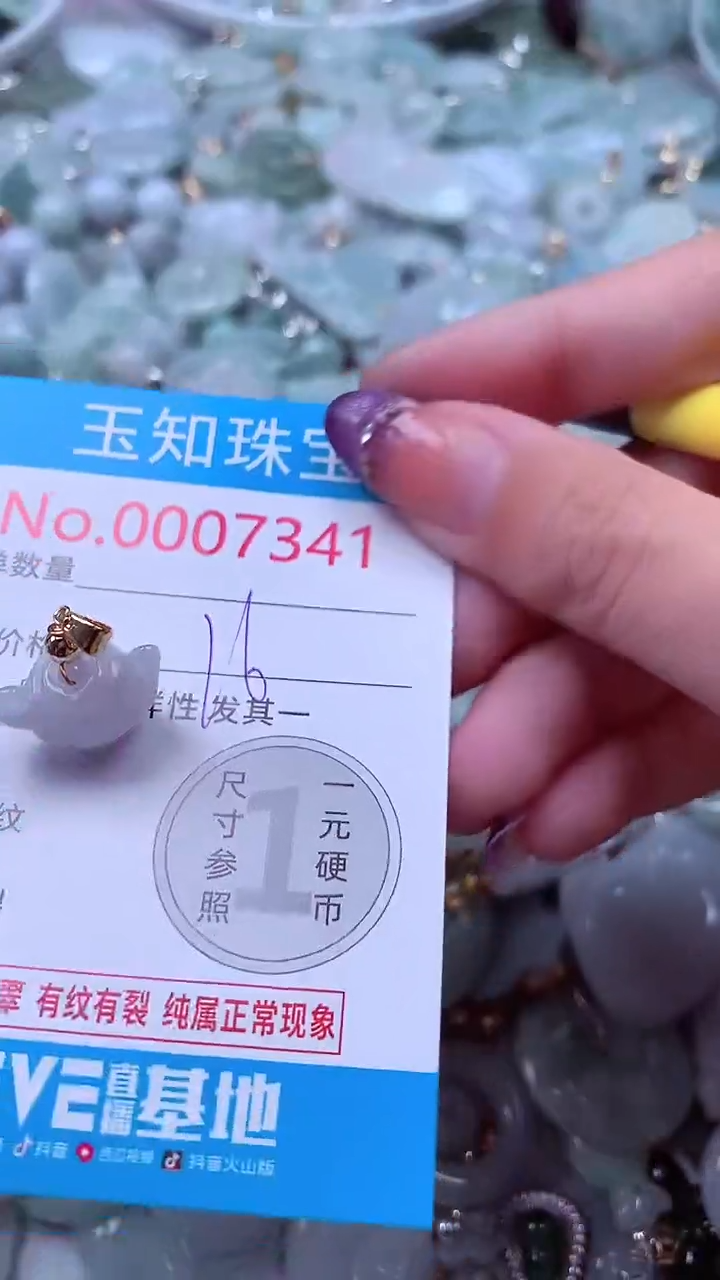 翡翠未镶嵌吊坠(不含链)7341