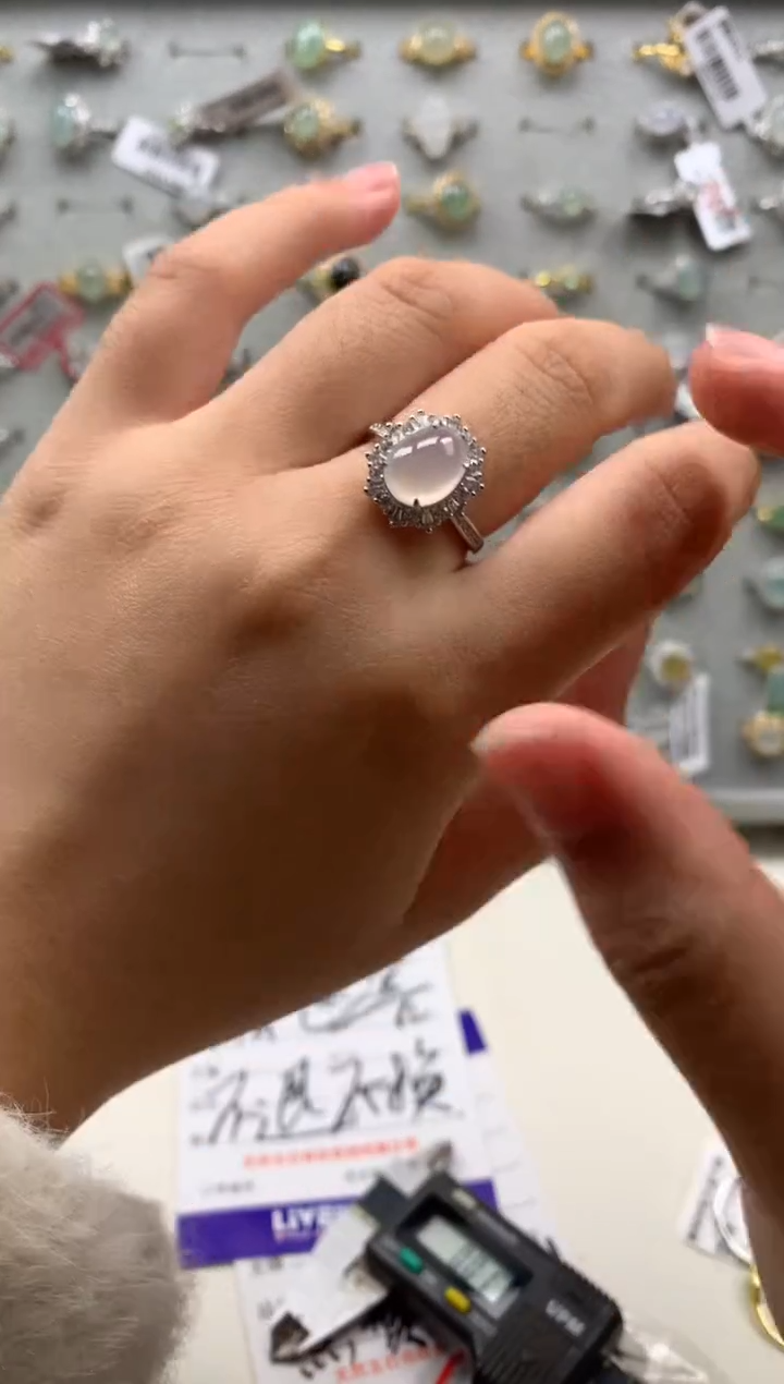 银S925镶嵌戒指翡翠17