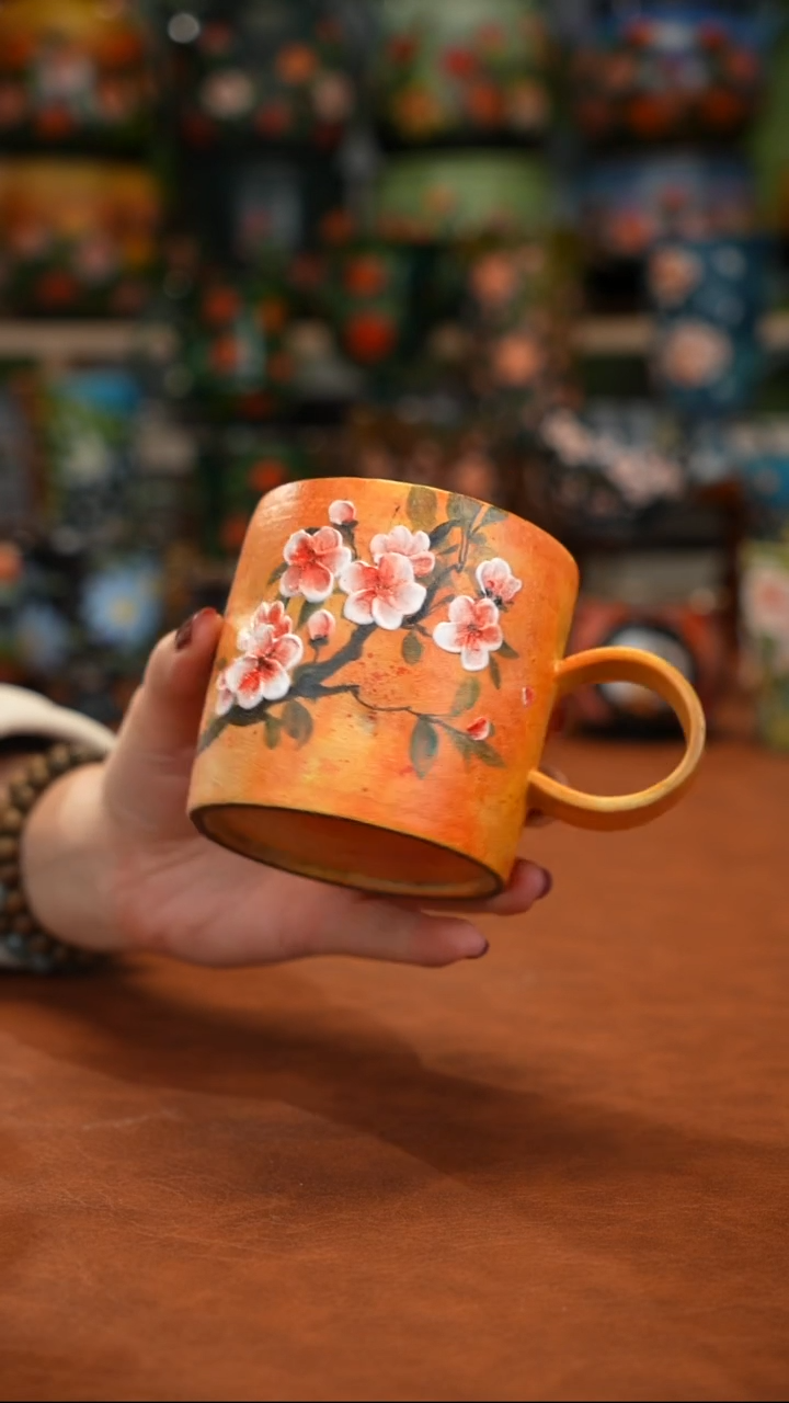 紫砂油画手绘釉下彩