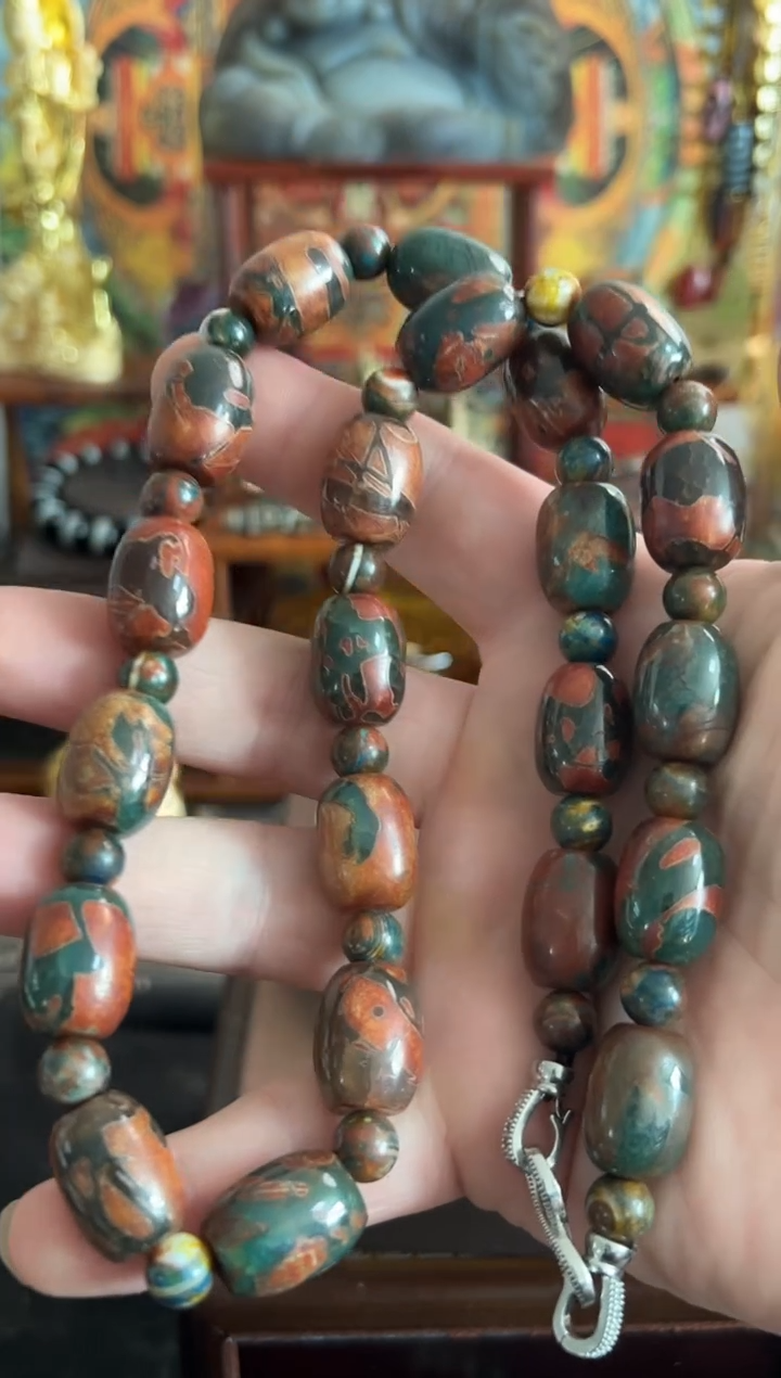 玛瑙/玉髓项链未镶嵌颜色图案多样发