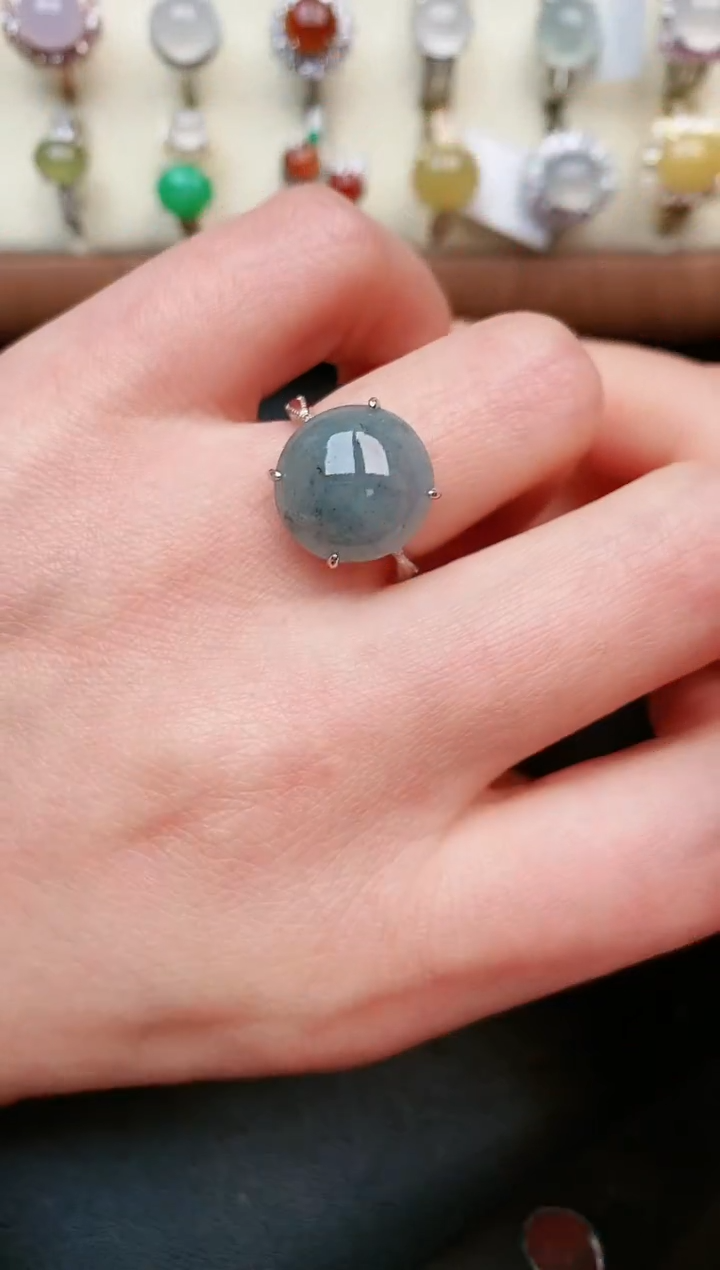 【闪购商品】翡翠戒指银S925镶嵌.....