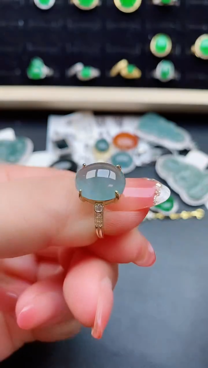 【闪购商品】翡翠戒指银S925镶嵌5454545