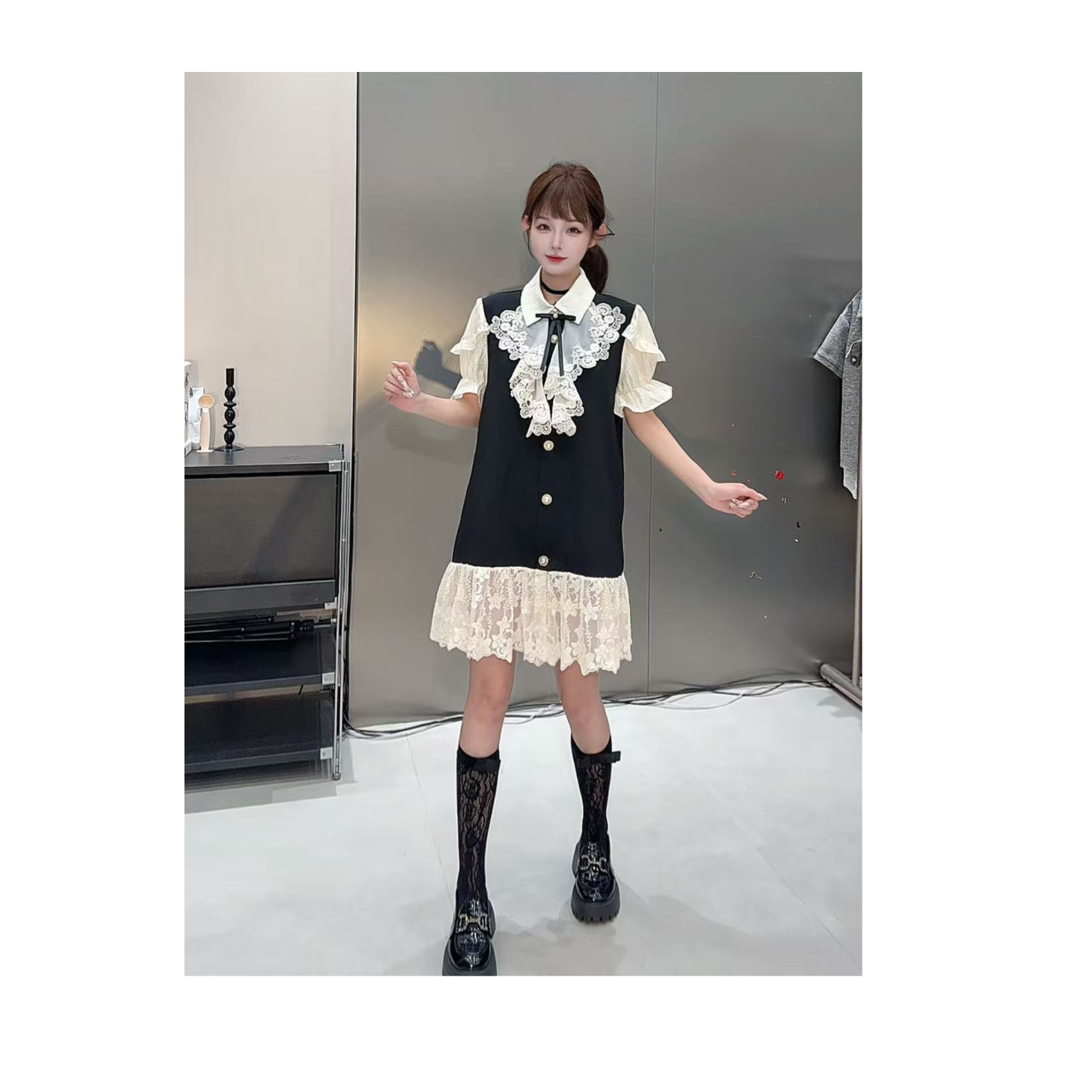 【夜宴公主书连衣裙】SISR原创宽松气质减龄显瘦穿搭连衣裙