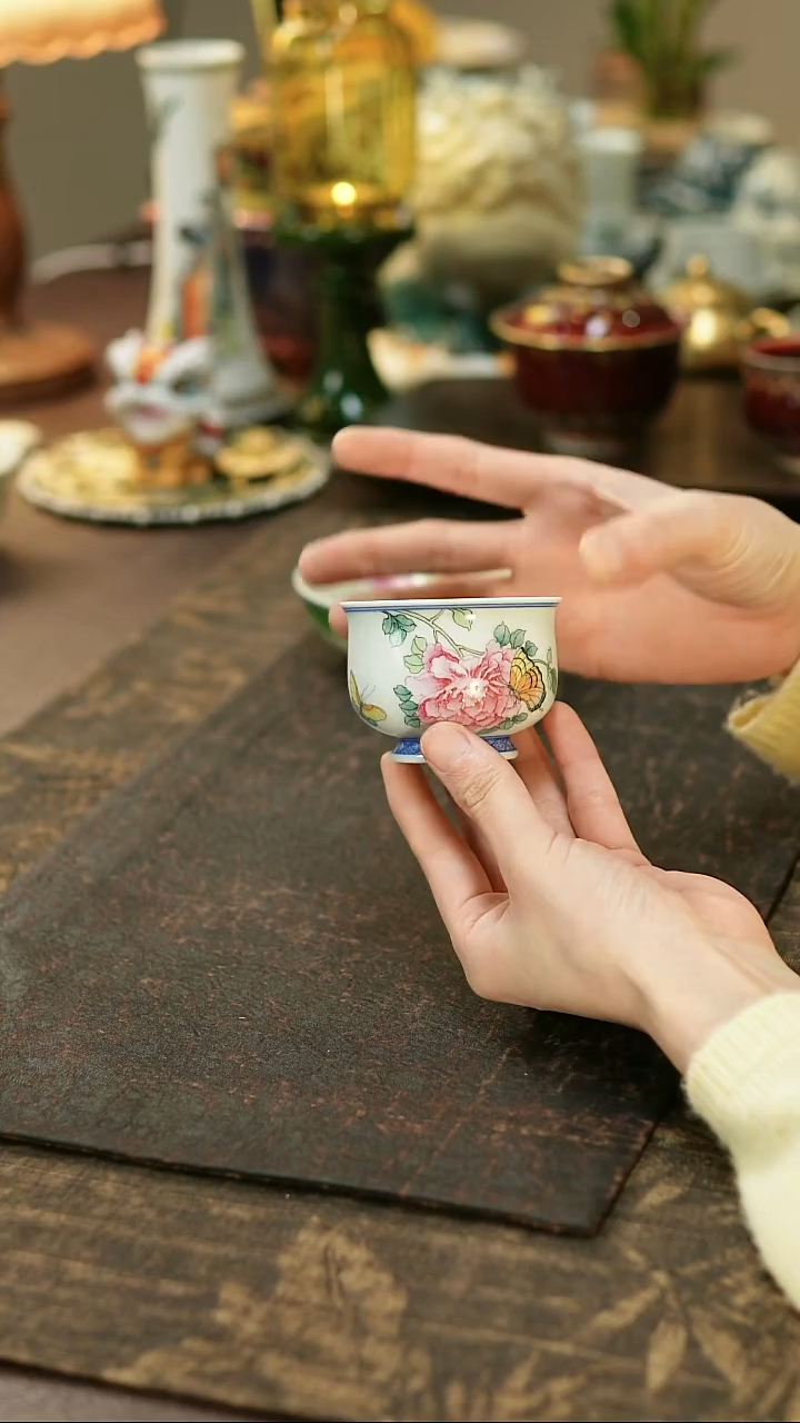 景德镇陶瓷杯碗柴烧多人