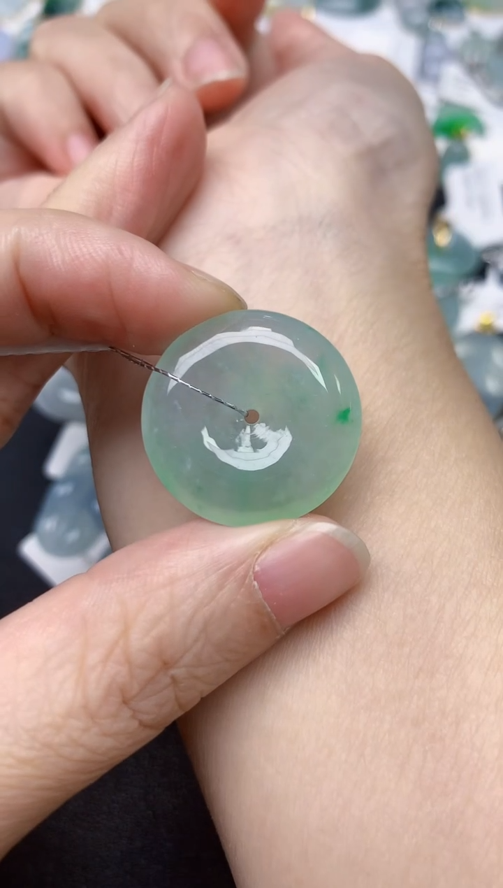 颈饰未镶嵌翡翠天然缅甸A货翡翠