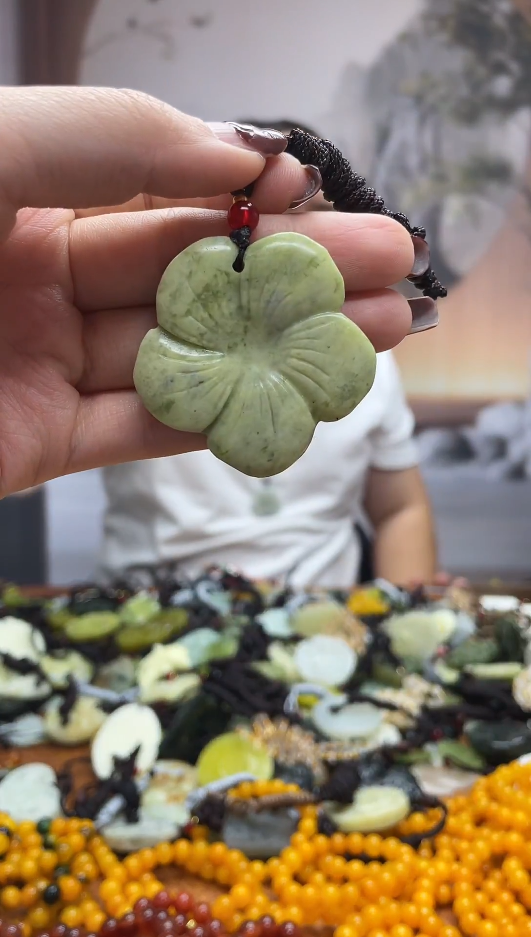 未镶嵌岫玉吊坠·