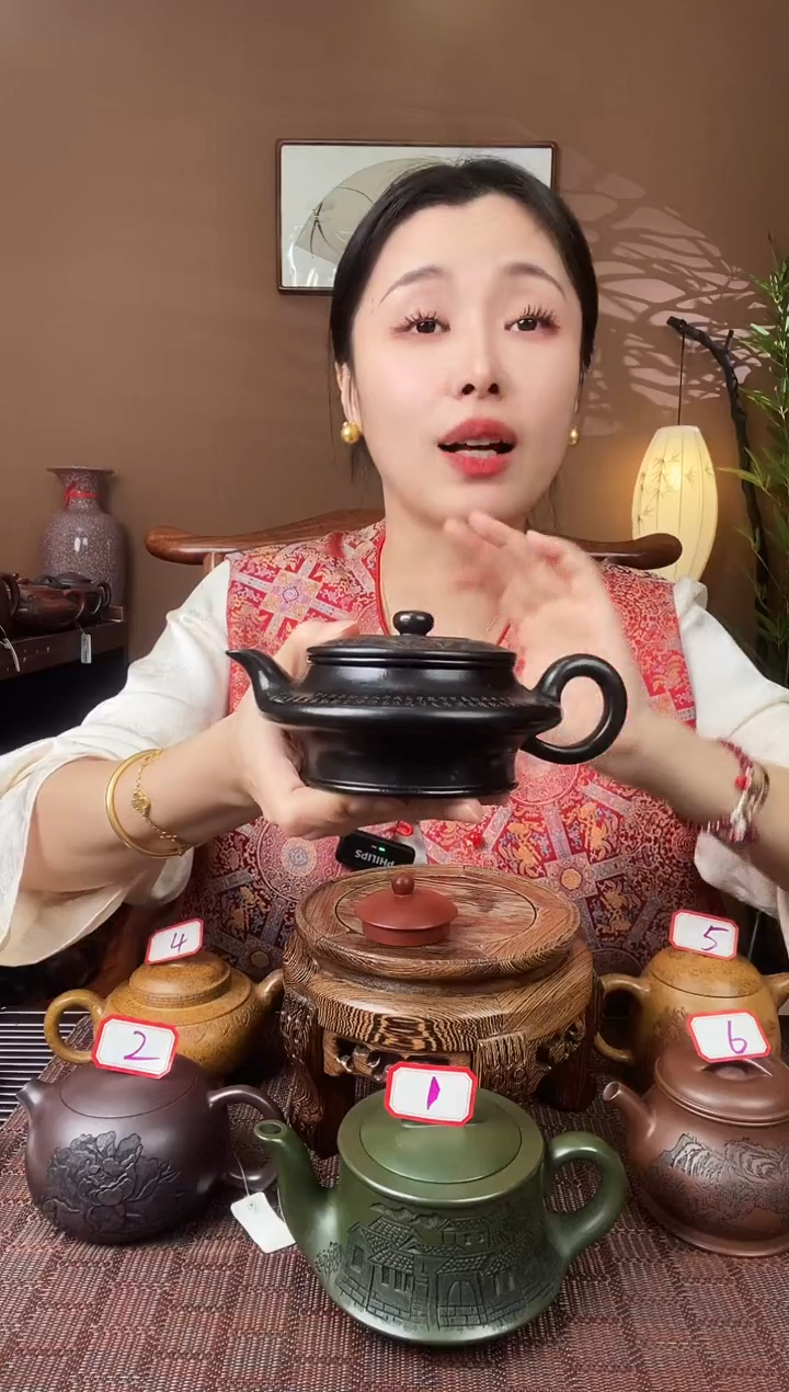 【闪购商品】紫砂茶壶还原烧虚扁陈春芬TYZS00187