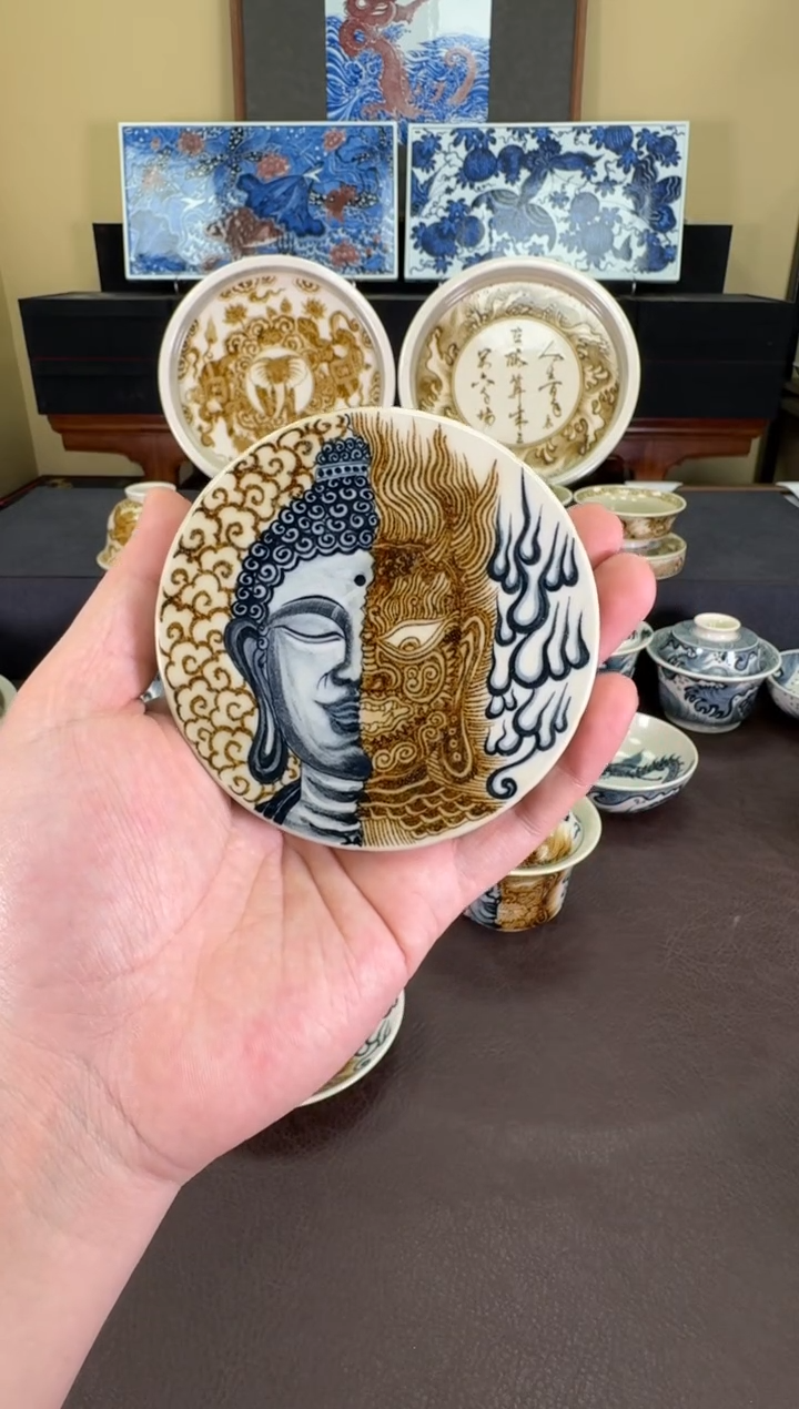 【闪购商品】瓷片二号釉一念之间纹盖置