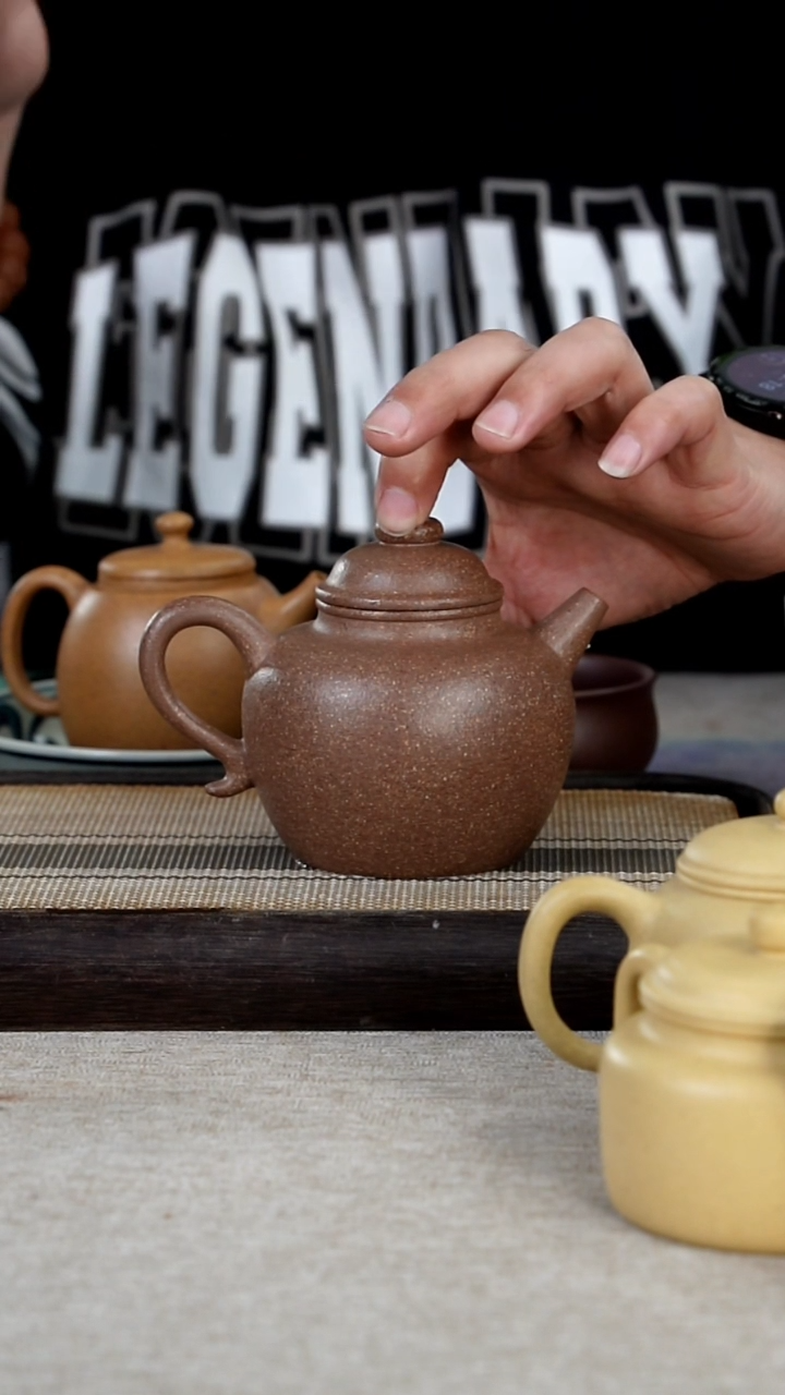 【闪购商品】紫砂茶壶原矿冷金黄大彬圈纽