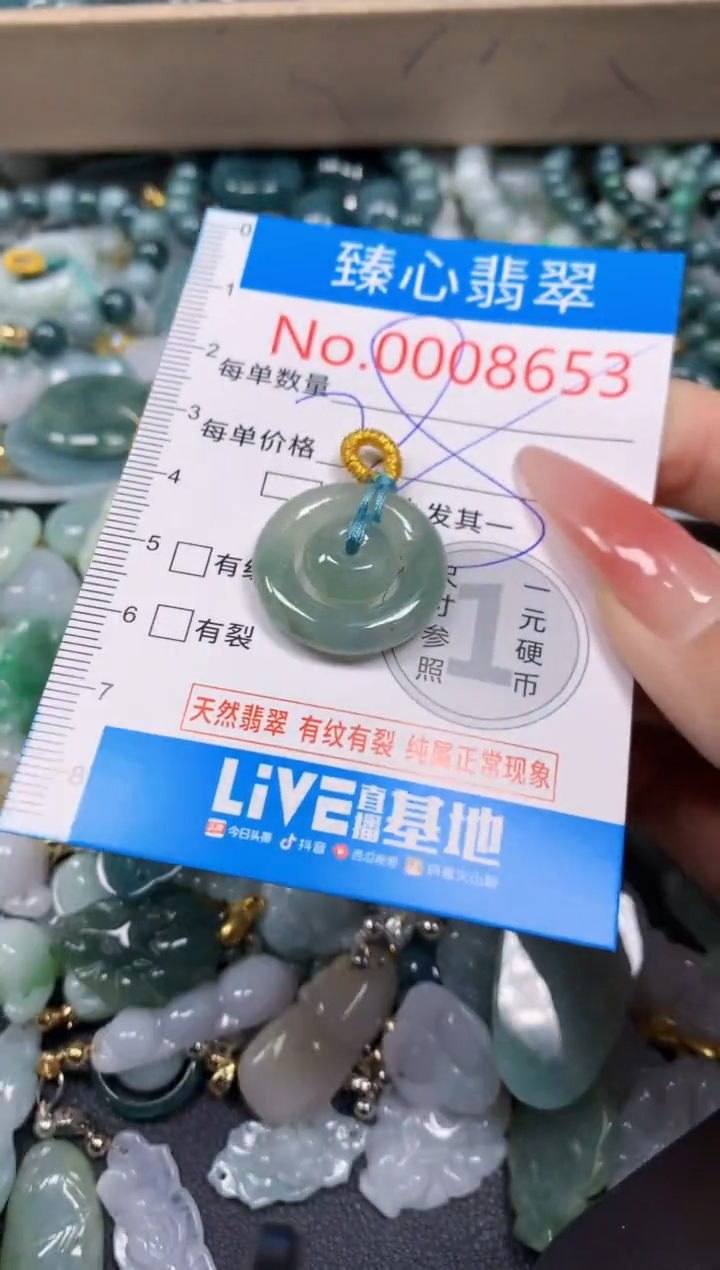 【闪购商品】翡翠颈饰未镶嵌含绳0008653