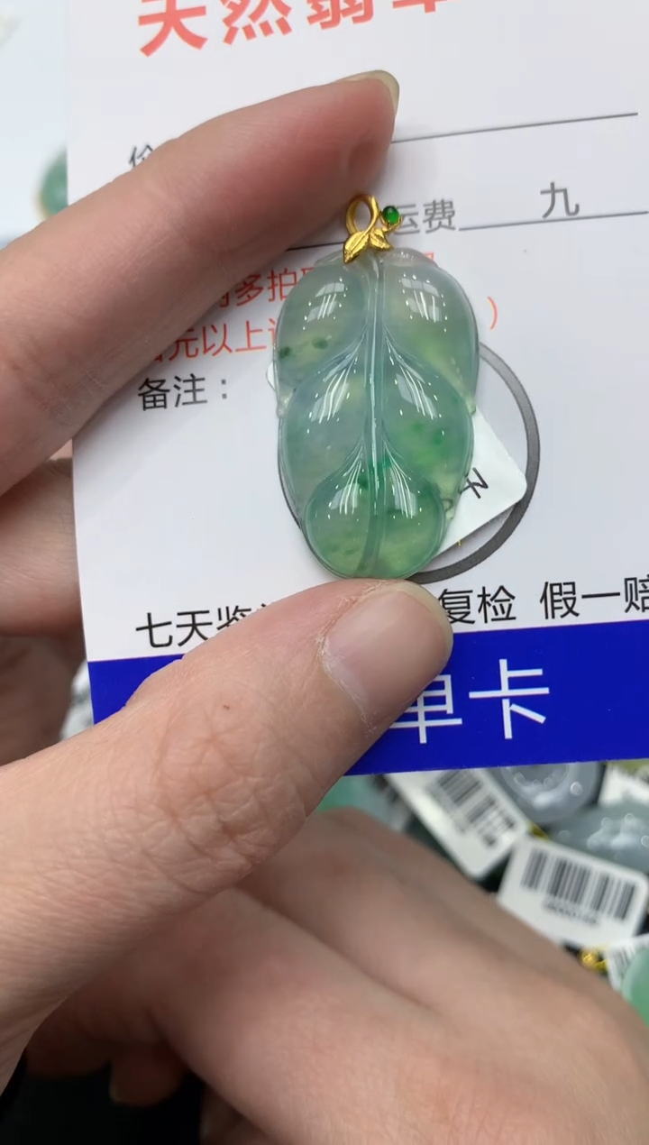 【闪购商品】翡翠颈饰18K金镶嵌11111111