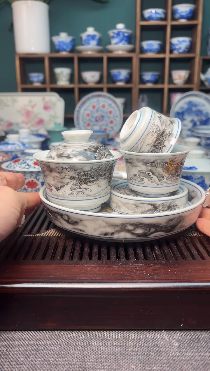 【闪购商品】景德镇龙御陶瓷高温陶瓷茶具