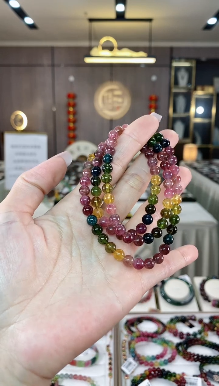 【闪购商品】碧玺三圈手串未镶嵌（多样性发一条）hon