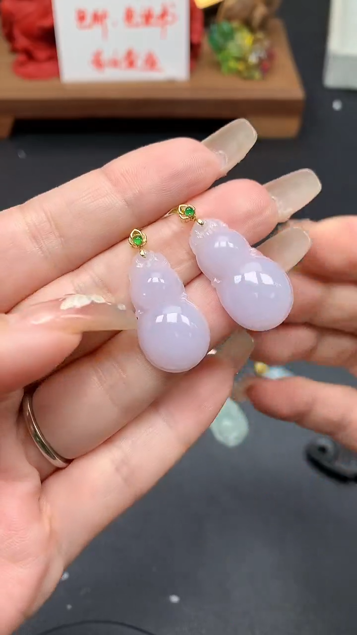 【闪购商品】翡翠吊坠(不含链)18K金镶嵌MS154975（多样性发一件）