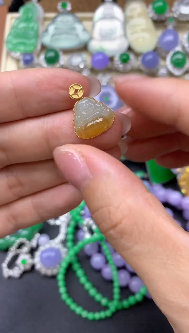 【闪购商品】翡翠颈饰18K金镶嵌151-中国好珍宝