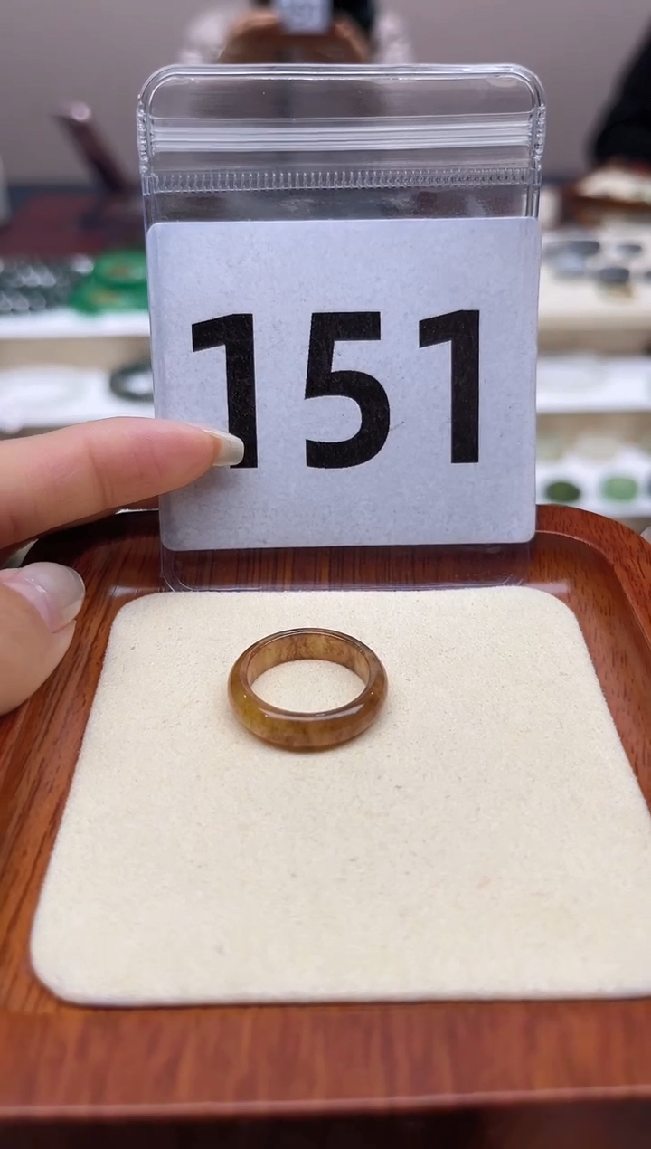 【闪购商品】和田玉戒指未镶嵌港码13号，内径16.6mm