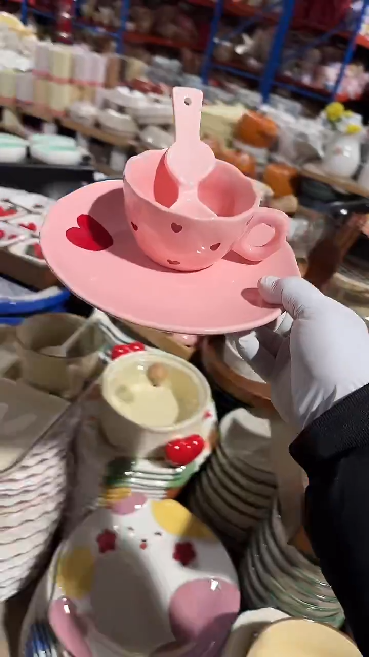 陶瓷爱心3件套微瑕 凑满20元包邮