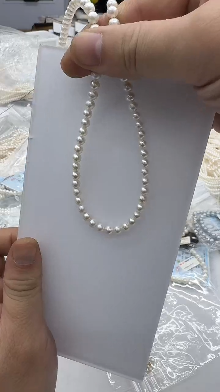 未镶嵌手链淡水珍珠5-6mm 弹力绳款-新品