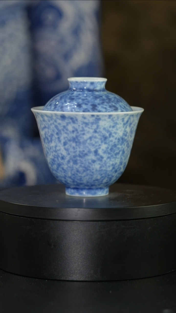 【闪购商品】杯庐陵昱西洒蓝盖碗