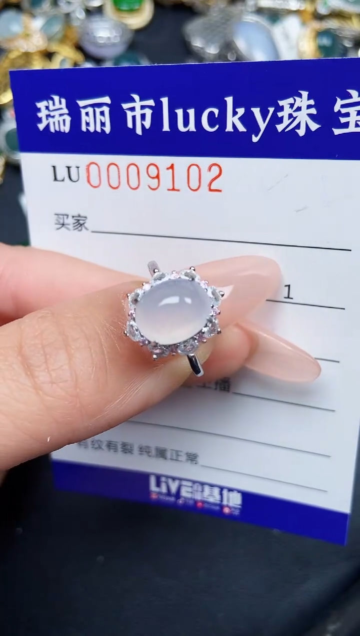 【闪购商品】翡翠颈饰银S925镶嵌9102