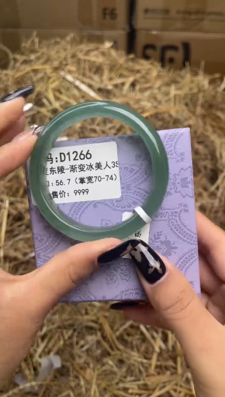 未镶嵌手镯石英质玉d1266-56.7