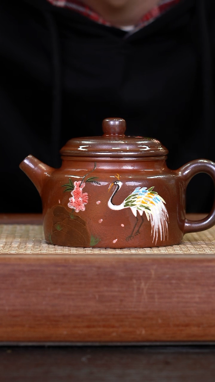 茶壶紫砂   柴烧    德中    220cc 