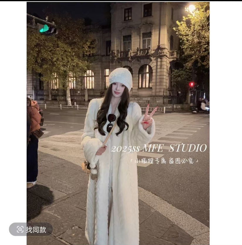 2025新款时尚百搭设计师款毛毛外套【小象】-2668