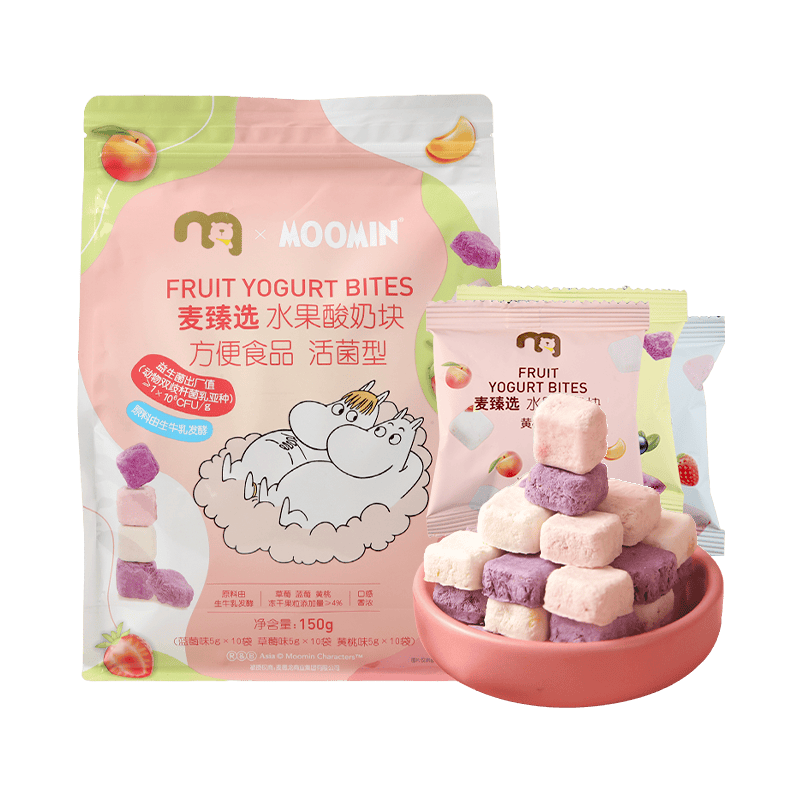 麦臻选xMoomin水果酸奶块 150g