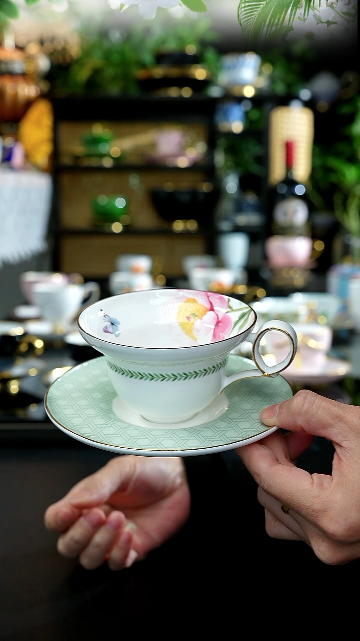 2等品如意绿色咖啡杯，，，，，，