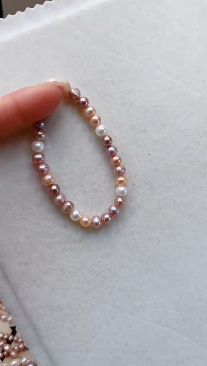 【闪购商品】淡水珍珠项链未镶嵌糖果手串 瑕疵清货 带白珠