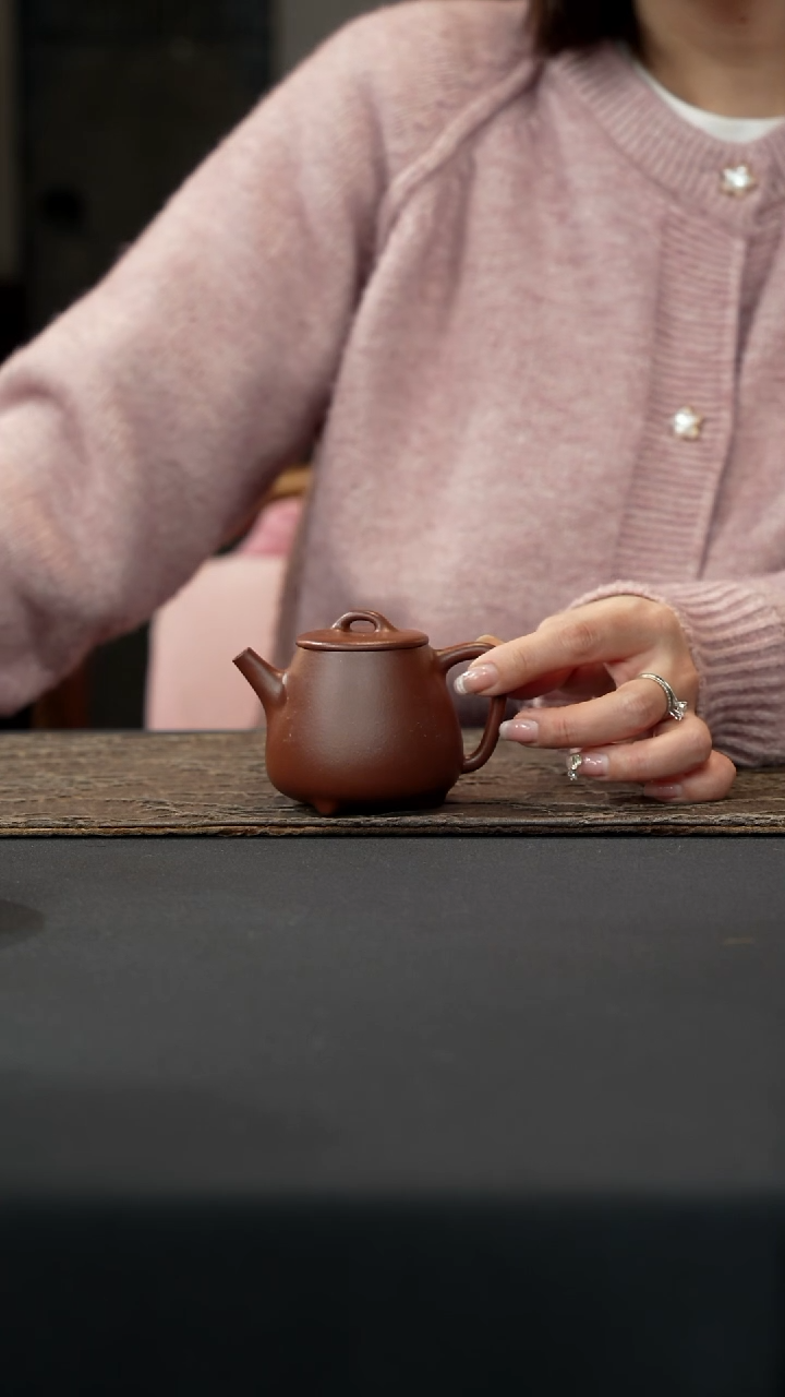 【闪购商品】紫砂茶壶底槽清高石瓢150cc