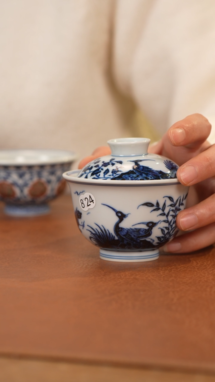 【闪购商品】杯和然珍味白鹭岩茶盖碗订金