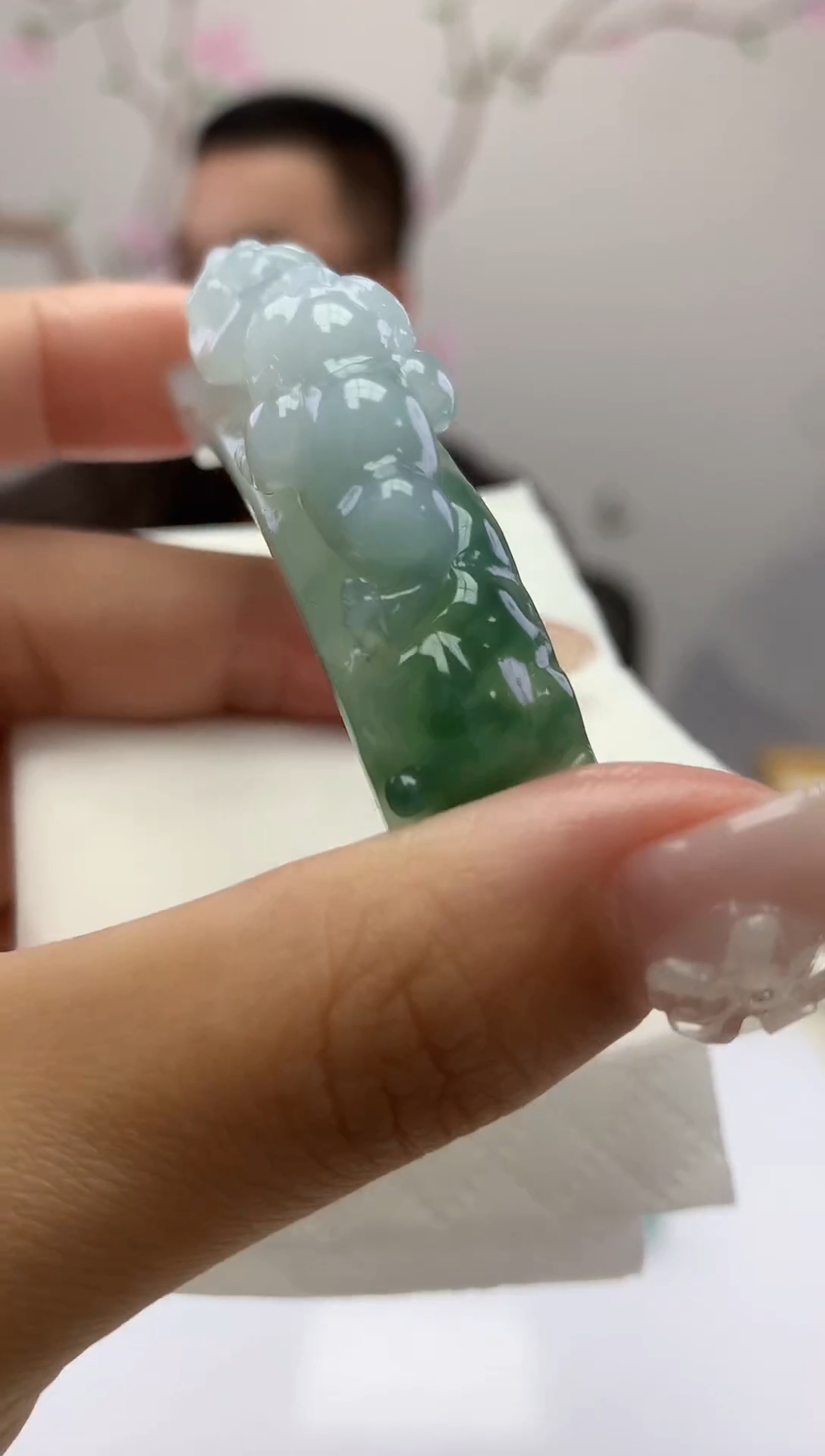 定制翡翠未镶嵌040xy-毛货手牌87