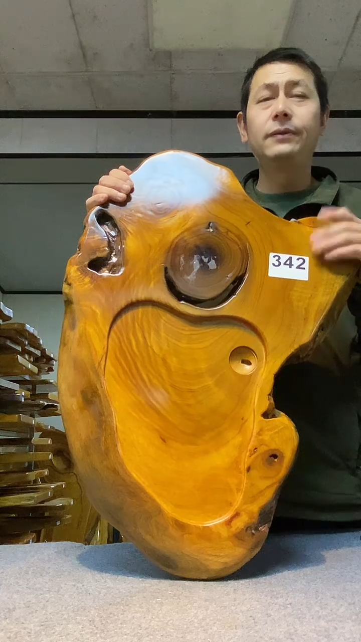 实木原木茶盘 一物一拍(不含配件）