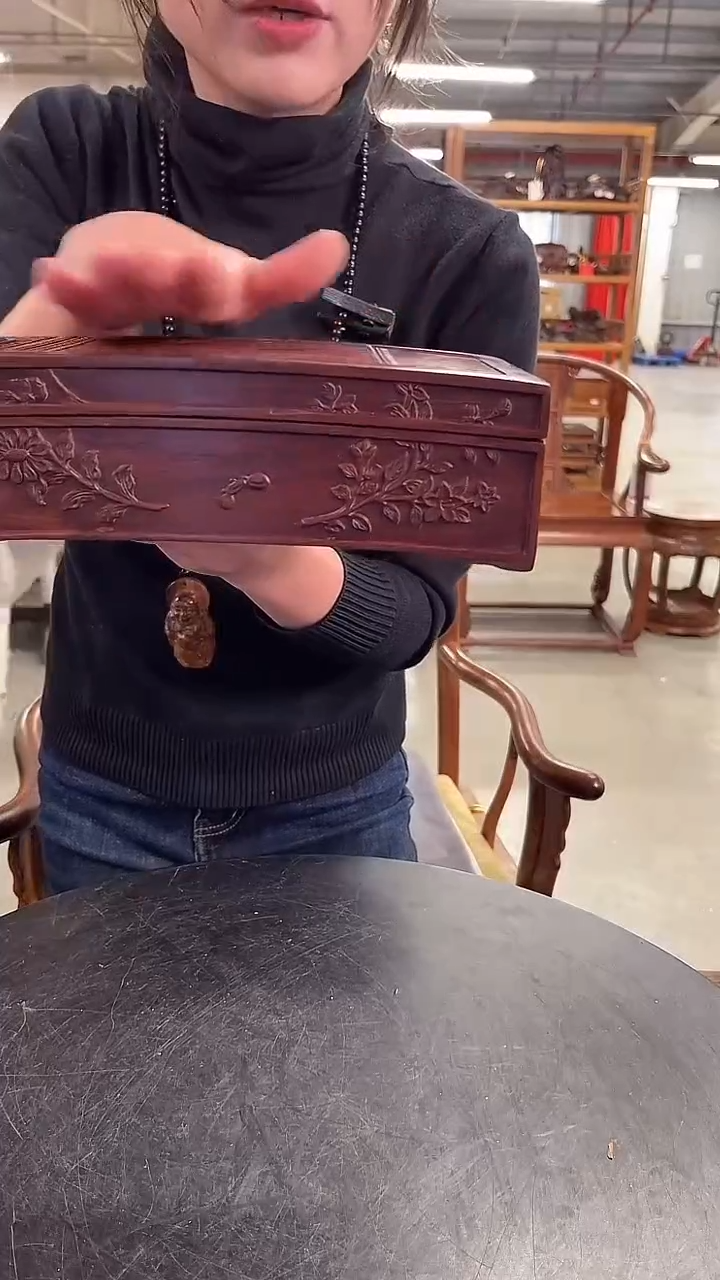 木DZ1303-MK 琴式领带盒