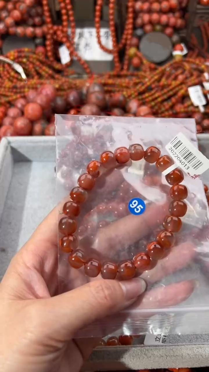 南红玛瑙未镶嵌手串12