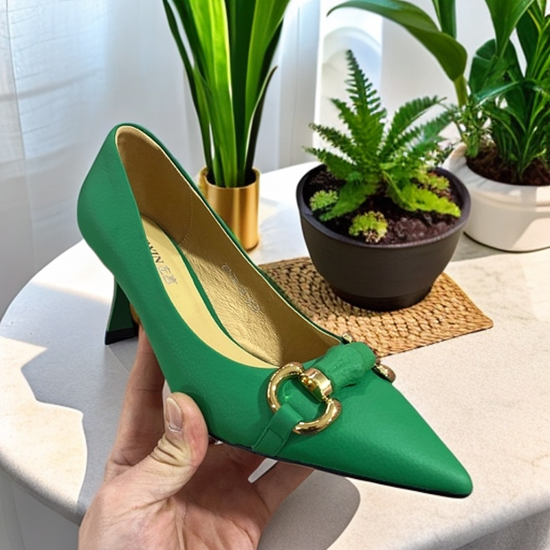 222710新款高品质头层牛皮浅口单鞋