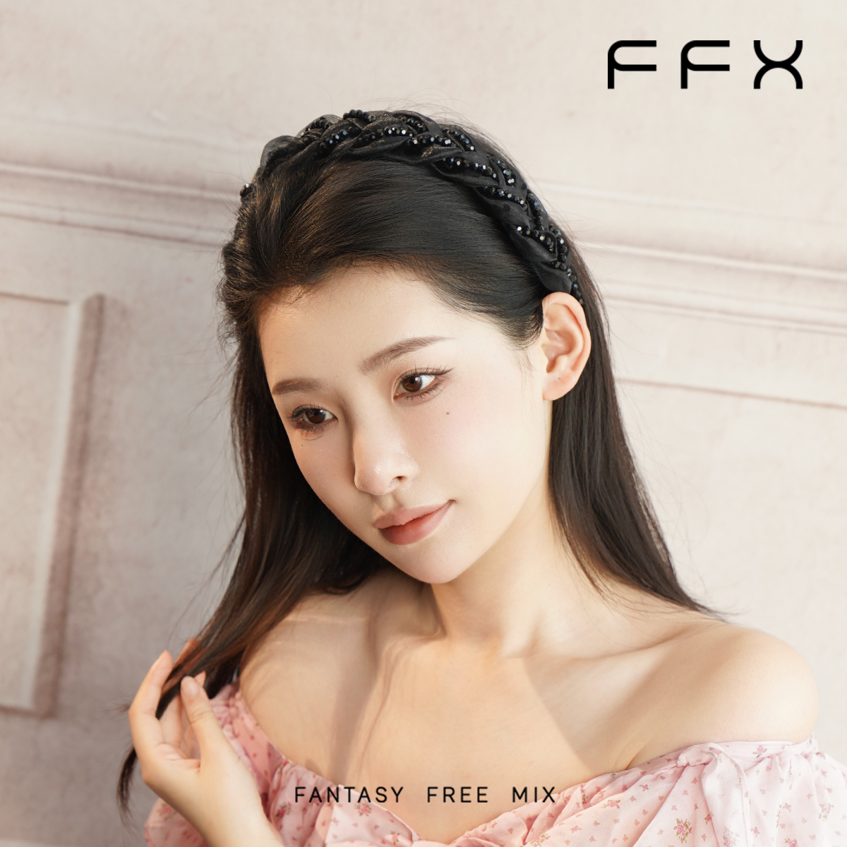 FFX弗弗西【璀璨织梦】宽边编织高颅顶齿梳优雅发箍