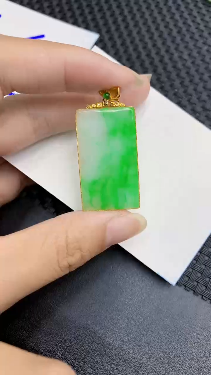 【闪购商品】翡翠颈饰18K金镶嵌            8