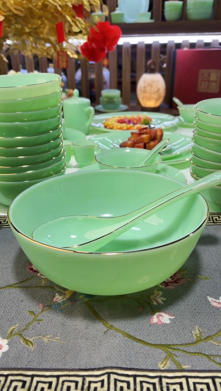 玉瓷 汤碗1个汤勺1个景德镇陶瓷