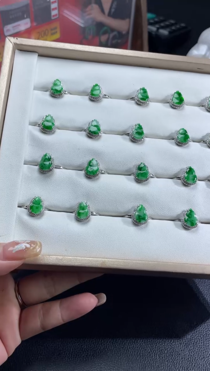 【闪购商品】定制翡翠银S925镶嵌DDH81912/多样性发一件